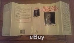 Memoirs SIGNED & DATED Mikhail Gorbachev Hardback 1st Edition Autobiography Book