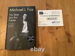 Michael J Fox Signed No Time Like The Future Hardcover Book / Uacc-aftal