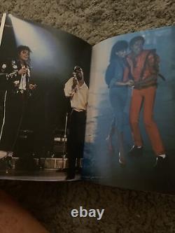 Michael jackson moonwalk Book Signed In Red Pen On Front Dust Cover RARE