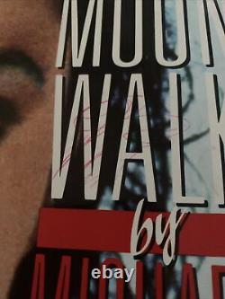 Michael jackson moonwalk Book Signed In Red Pen On Front Dust Cover RARE