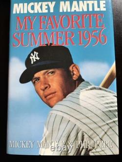 Mickey Mantle Autographed First Edition Book My Favorite Summer 1956