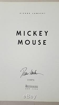Mickey Mouse Pierre Lambert -SIGNED LIMITED EDITION Book- Hyperion 1998 Disney