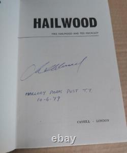 Mike Hailwood Signed Hailwood 1968 First Edition Book in Dust Wrapper