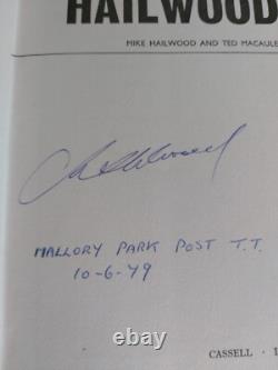 Mike Hailwood Signed Hailwood 1968 First Edition Book in Dust Wrapper