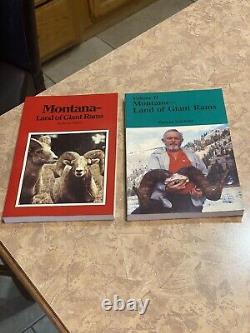 Montana Land of Giant Rams 2 Book Set by Duncan B. Gilchrist Signed Sheep Book