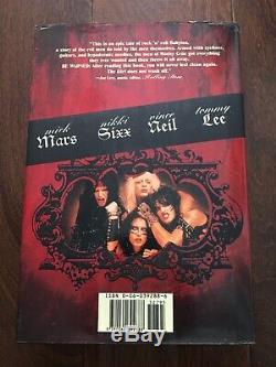 Motley Crue SIGNED by ALL MEMBERS! Hardcover The Dirt Book First Edition 2001