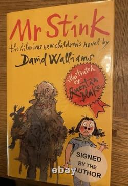 Mr Stink signed first edition by David Walliams and Quentin Blake Hardback Book