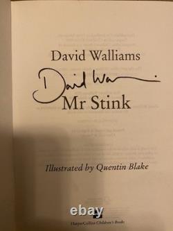 Mr Stink signed first edition by David Walliams and Quentin Blake Hardback Book