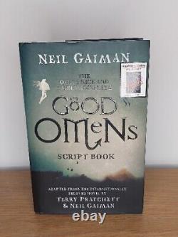 Neil Gaiman Good Omens Script Book SIGNED 1st edition Hardback Terry Pratchett