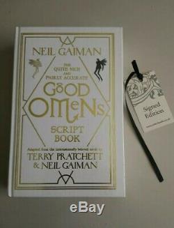 Neil Gaiman Good Omens Script SIGNED LIMITED EDITION of 1000 HB Book NEW SEALED