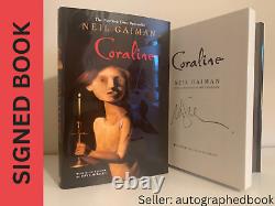 Neil Gaiman SIGNED BOOK Coraline 1ST EDITION Hardcover Illustrated Novel