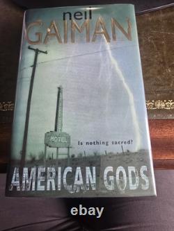 Neil Gaiman SIGNED Book American Gods 2001 UK 1st Edition 1st Impression ID113