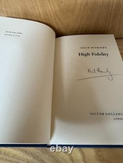 Nick Hornby SIGNED Book High Fidelity UK 1st Edition 2nd Printing ID127