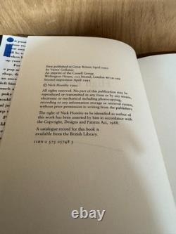 Nick Hornby SIGNED Book High Fidelity UK 1st Edition 2nd Printing ID127