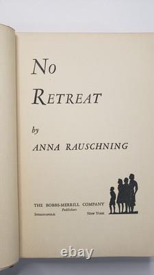 No Retreat (1942) Signed Copy First Edition Antique Book