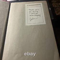 Odyssey By John Signed By Author First Edition Great Book