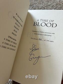 Of Blood And Bone Broken Binding Signed And Numbered Trilogy