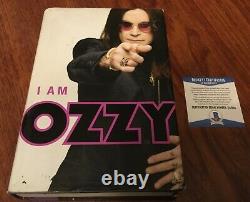 Ozzy Osbourne Signed I Am Ozzy Book Black Sabbath First Us Edition Beckett Bas