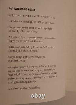 PATREON STORIES 2024 by PHILIP FRACASSI, NUMBERED EDITION SIGNED ALTAR PUB
