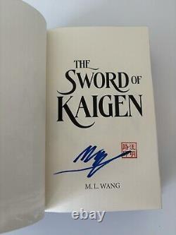 Page And Wick Sword Of Kaigen Hardcover Special Edition Book Signed With Candle