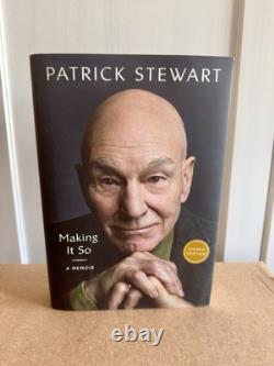 Patrick Stewart Making It So Hardback Memoir Biography Signed