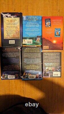 Percy Jackson Series 6 Book Set Signed UK Editions