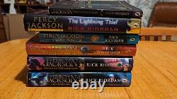 Percy Jackson Series 6 Book Set Signed UK Editions