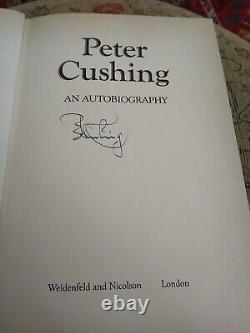 Peter Cushing An Autobiography HB First Edition Signed