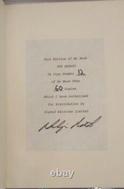 Phillip Roth The Breast Signed Limited Edition Book /60