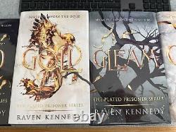 Plated Prisoner 6 Book Set Raven Kennedy Gild Gold etc GOLDSBORO SIGNED NUMBERED