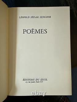 Poemes By L. S. Senghor 1964 Editions Du Seuil SIGNED By The Former President