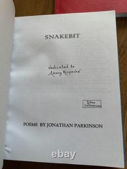 Poems Jonathan Parkinson 9 books slipcase Sanscrit signed limited edition poetry