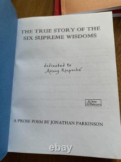 Poems Jonathan Parkinson 9 books slipcase Sanscrit signed limited edition poetry