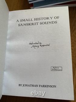 Poems Jonathan Parkinson 9 books slipcase Sanscrit signed limited edition poetry
