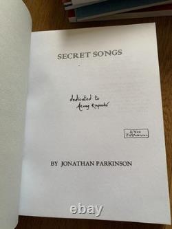 Poems Jonathan Parkinson 9 books slipcase Sanscrit signed limited edition poetry
