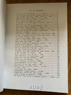 Poems Jonathan Parkinson 9 books slipcase Sanscrit signed limited edition poetry