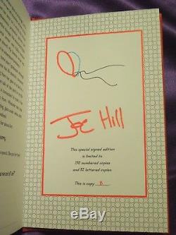 Pop Art Signed Autographed by Joe Hill Special Signed Edition Novel Book B of 52