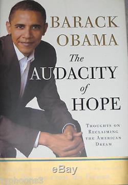 President BARACK OBAMA Signed 1st Edition THE AUDACITY OF HOPE book with PSA LOA