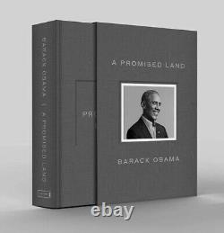 President Barack Obama Signed A PROMISED LAND Sealed Deluxe Edition Book In Hand