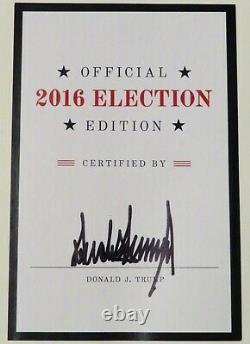President Donald J. Trump Signed Art Of The Deal 2016 Election Edition Book
