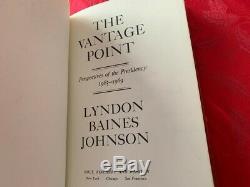 President Lyndon Baines Johnson LBJ Signed Limited Edition Book Vantage Point