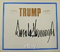 President of United States Donald J. Trump Signed Collector's Edition Book