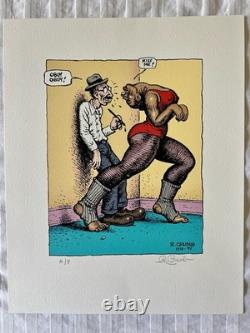 R. Crumb Coffee Table Art Book Deluxe Edition with Signed Silkscreen Artist Proof