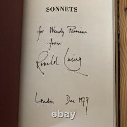 R. D. Laing, Sonnets, first edition h/b book, signed & annotated by Laing, 1979