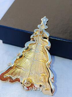RARE! 1997 Limited Edition Nordstrom Swarovski Christmas Tree Pin Book Piece