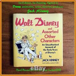 RARE 1st Edition Walt Disney & Assorted Other Characters SIGNED by Jack Kinney