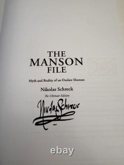 RARE Signed Collector's Set The Manson File Signed Ultimate UK Edition New