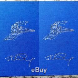 RARE Signed Harry Potter Deluxe First Edition 6 Book fabric hardback JK Rowling
