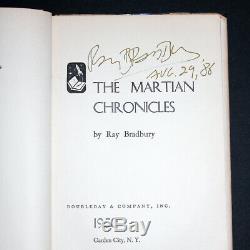 RAY BRADBURY THE MARTIAN CHRONICLES 1st First Edition SIGNED Book 1950 RARE