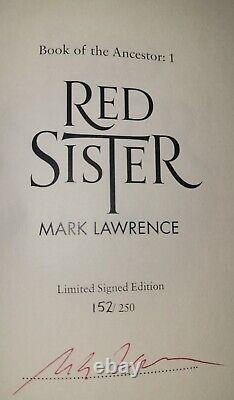 RED SISTER Mark Lawrence 1ST HB Signed, Limited Edition Voyager